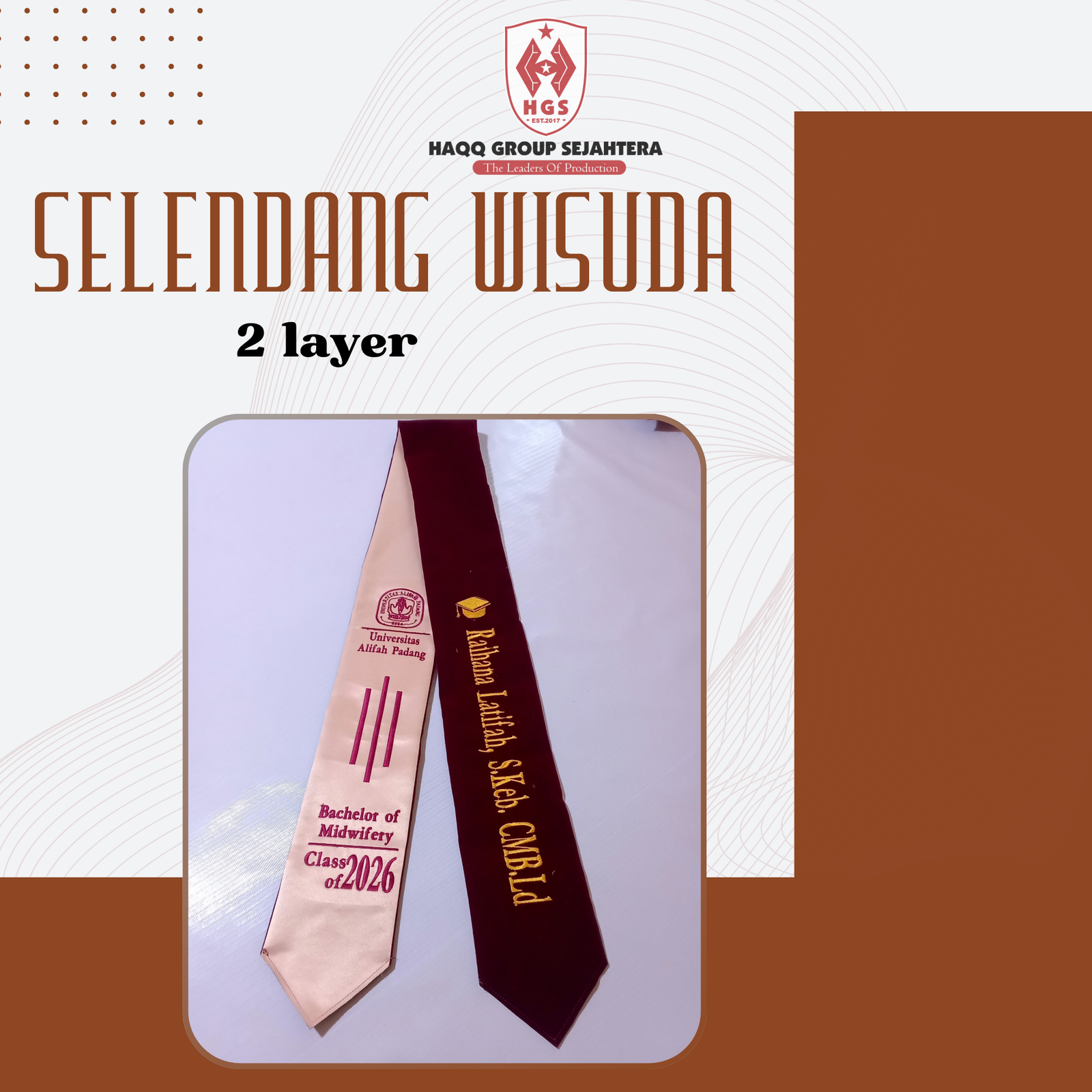 Selendang 2 layer