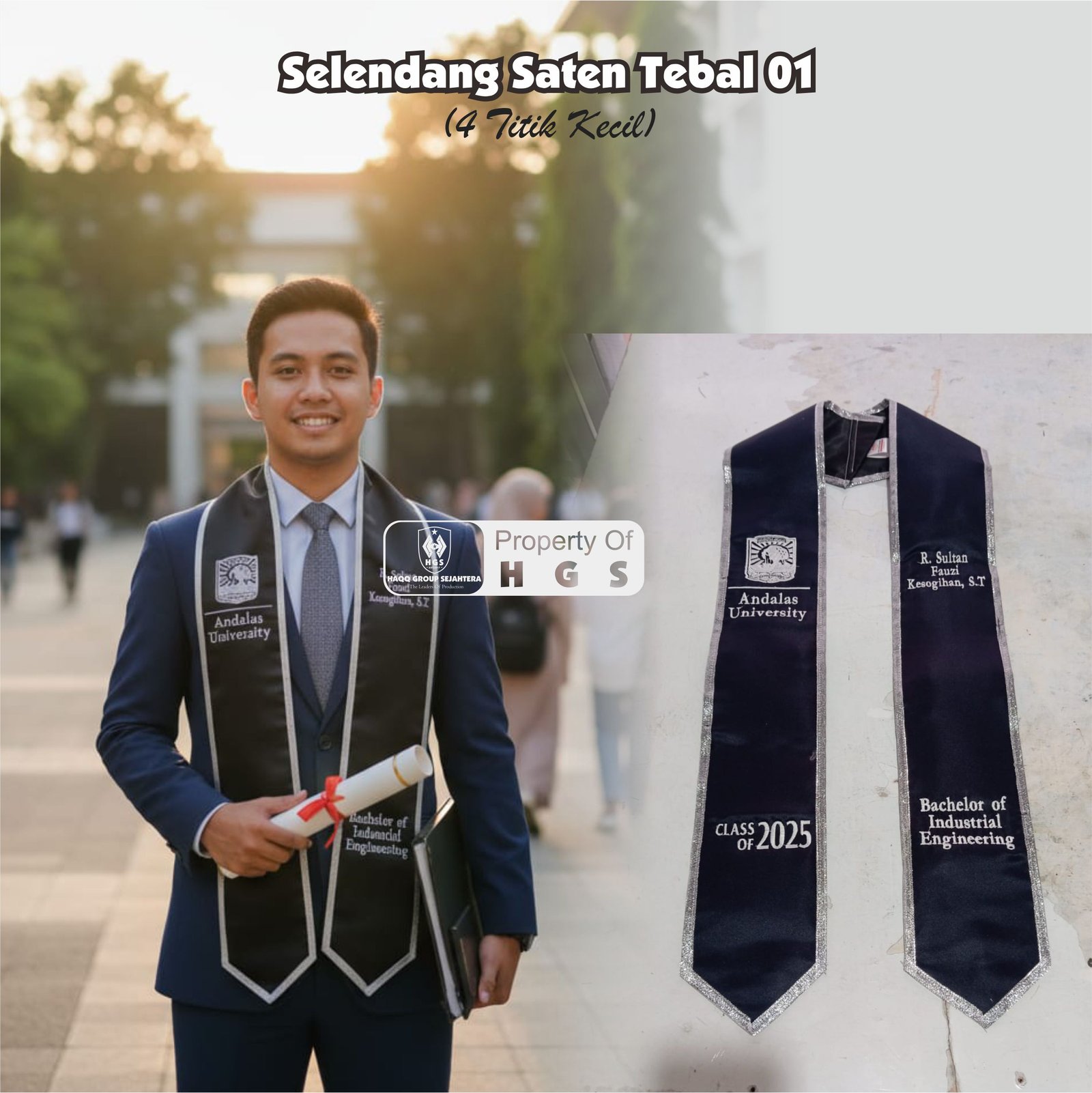 Selendang Saten Tebal 01