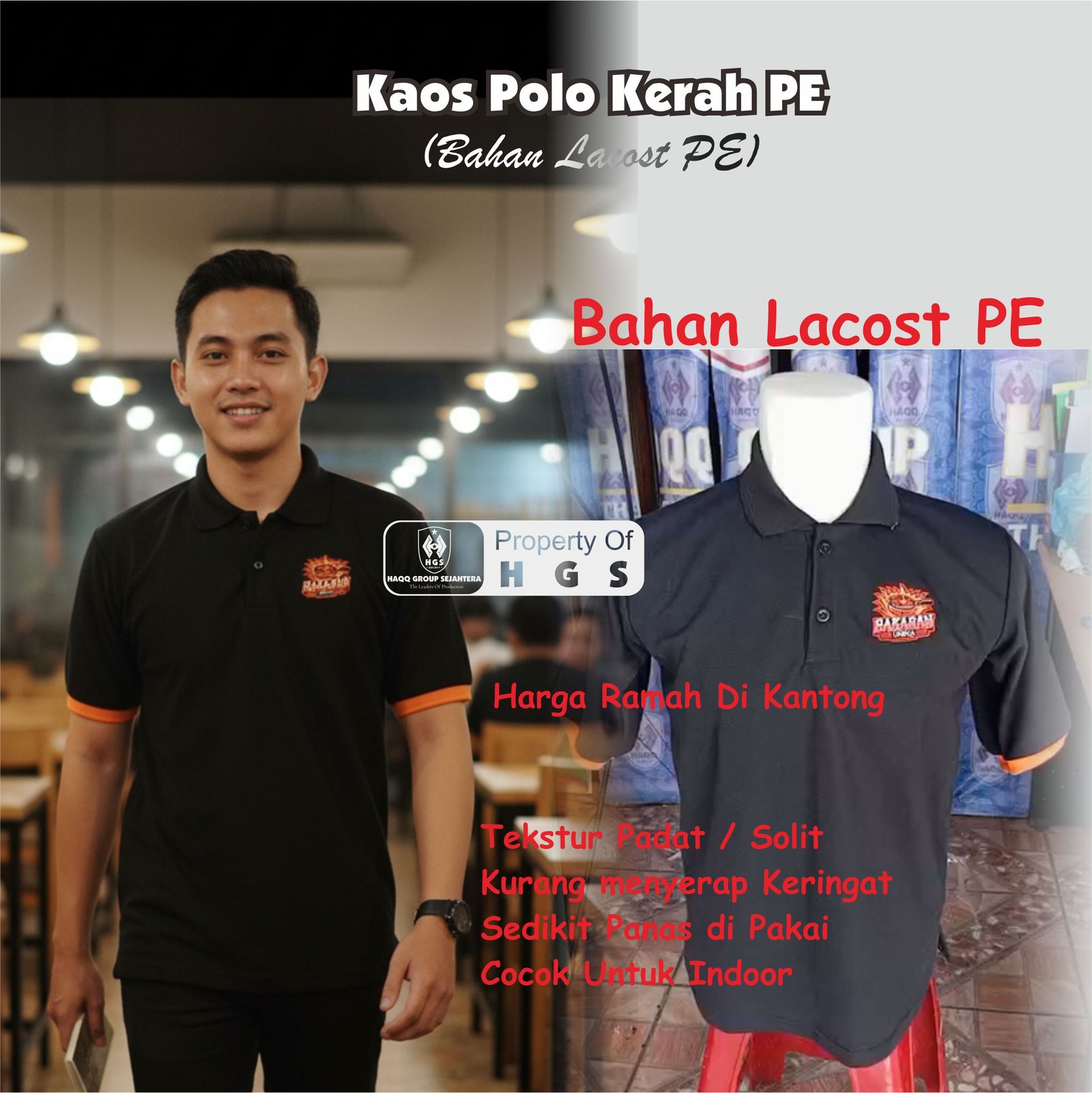 Kaos polo Kerah PE